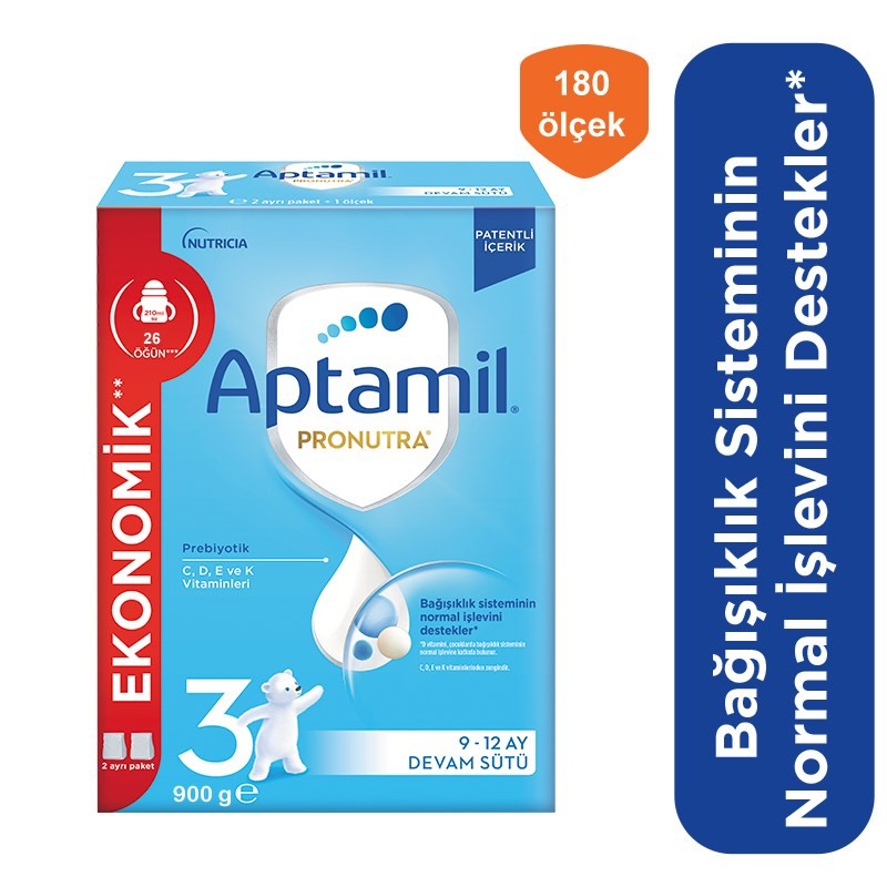 Aptamil 3 Devam Sütü 900 gr 3 Adet