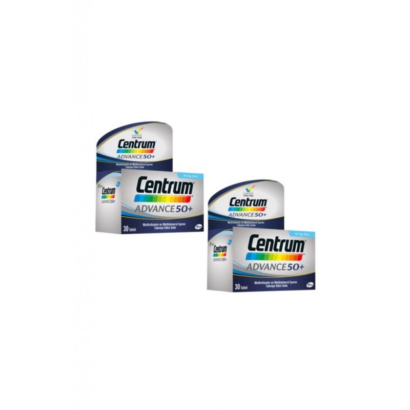 Centrum Advance 50+ Multivitamin 30 Tablet 2 li Paket
