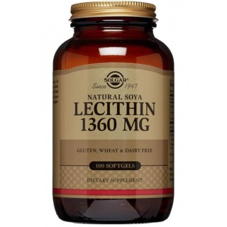Solgar Lecithin 1360 mg 100 Kapsül