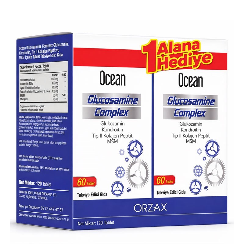 Ocean Glucosamine Complex 60 Tablet - 1 Alana 1 Hediye