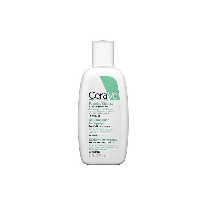 Cerave Foaming Cleanser Normal ve Yağlı Ciltler İçin Köpüren Temizleyici 88 ml
