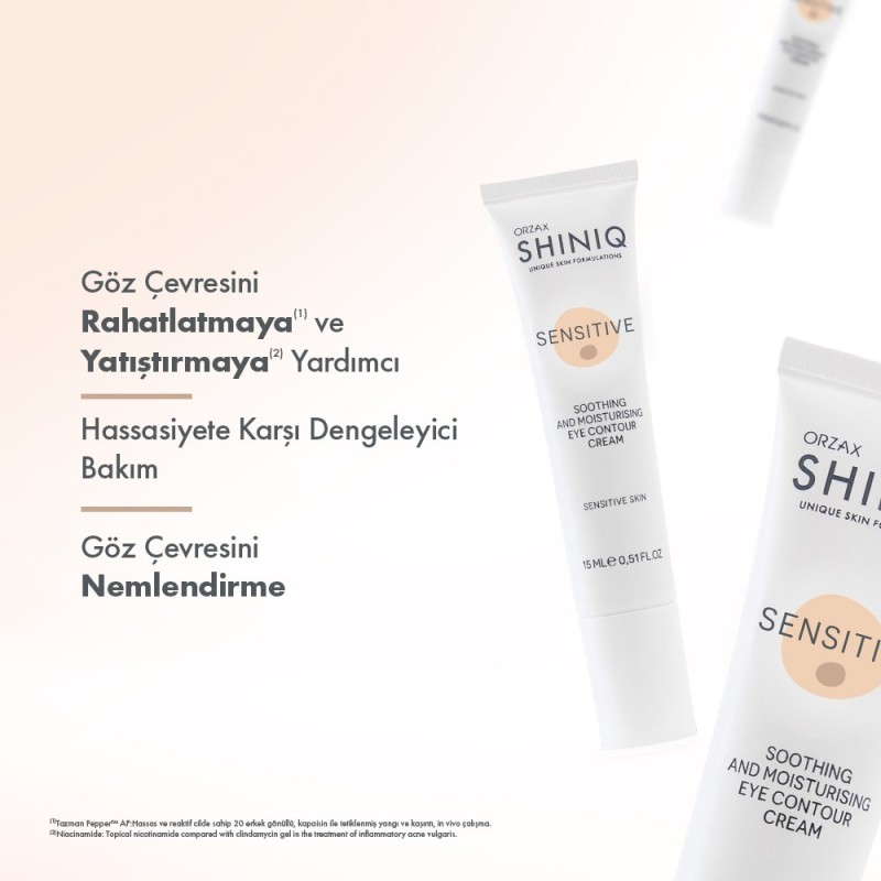 Orzax Shiniq Sensitive Soothing & Moisturising Eye Contour Cream 15 ml