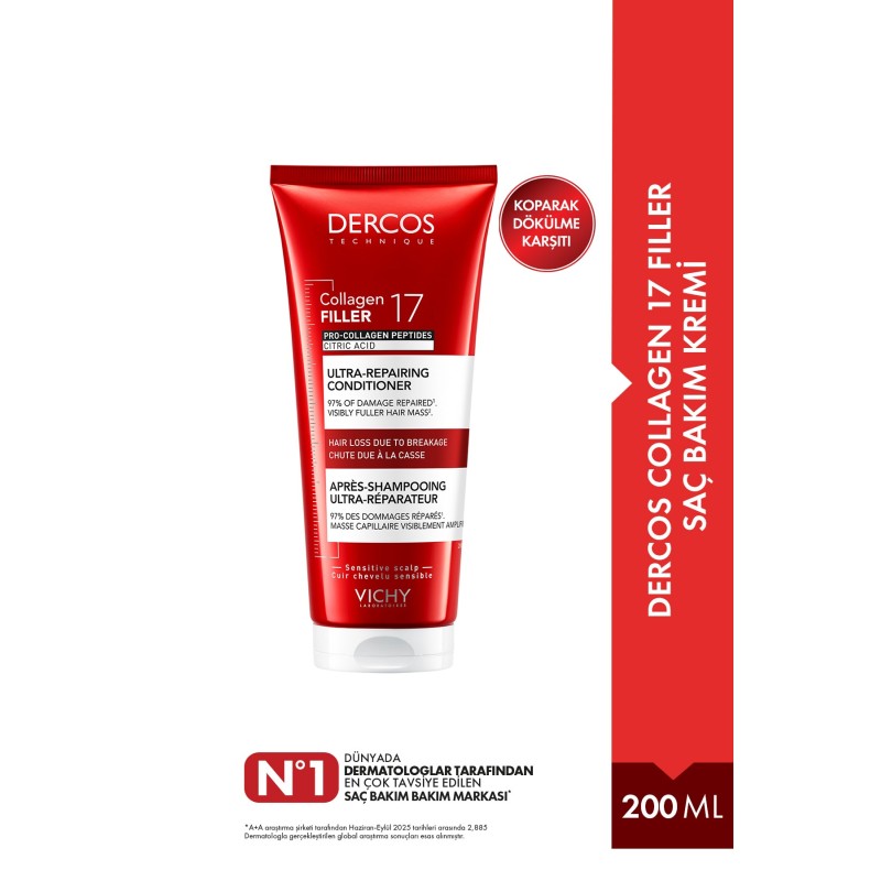 Dercos Collagen 17 Filler Saç Bakım Kremi 200ml