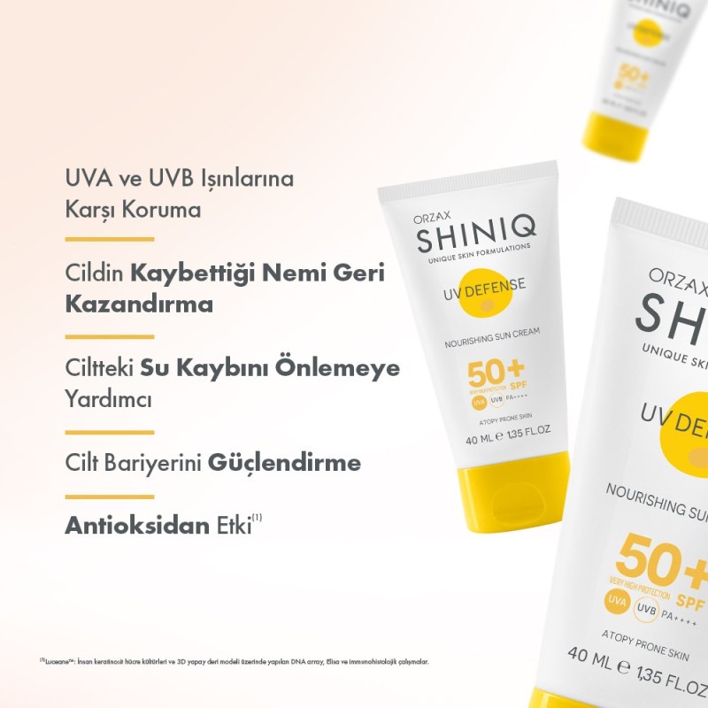 Orzax Shiniq UV Defense Nourishing Sun Cream SPF50+ 40 ml