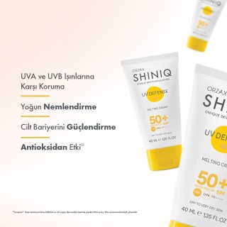 Orzax Shiniq Uv Defence Meltıng Cream Spf+50 40ml