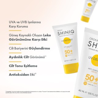 Orzax Shiniq UV Defense Anti Dark Spot Tinted Sun Cream SPF50+ 40 ml