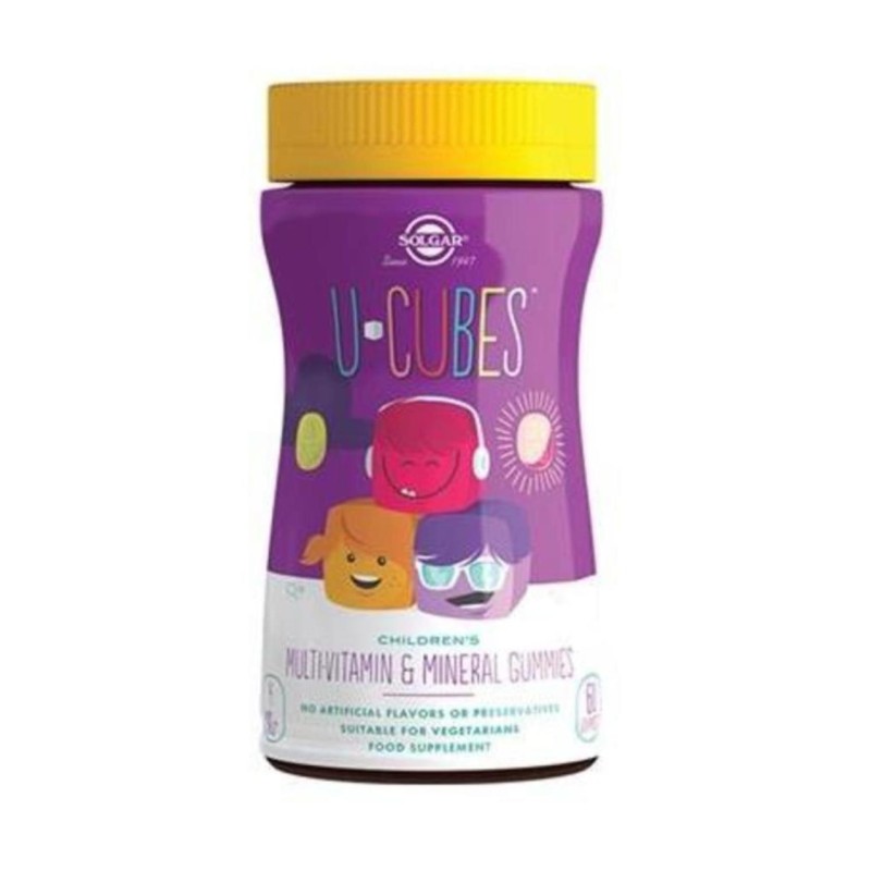 Solgar U-Cubes Multi-Vitamin 60 Gummy Çiğnenebilir Tablet