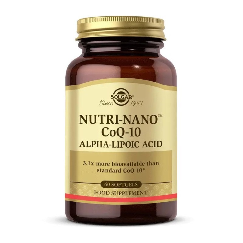 Solgar Nutri-Nano CoQ-10 Alpha Lipoic Acid 60 Kapsül