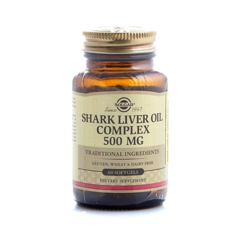 Solgar Shark Liver Oil Complex 500 mg 60 Kapsül