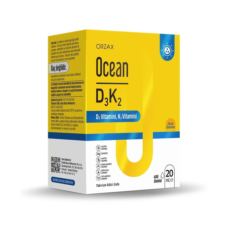Ocean D3K2 20 ml Damla