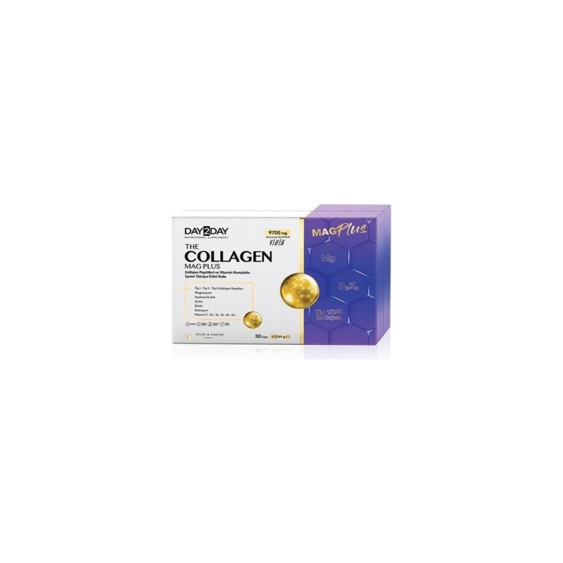 Day2Day Collagen Mag Plus Çilek Karpuz Aromalı 30 Saşe