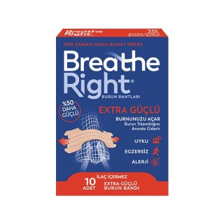 Breathe Right Burun Bandı Extra Standart Boy 10'lu