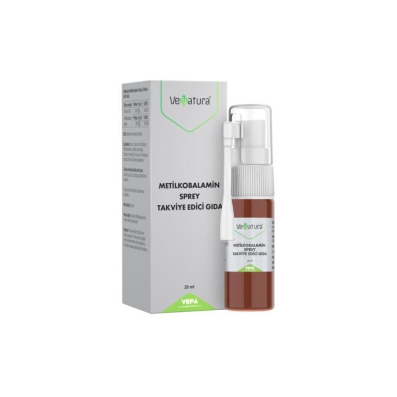 Venatura B12 Metilkobalamin Takviye Edici Gıda Sprey 20 ml