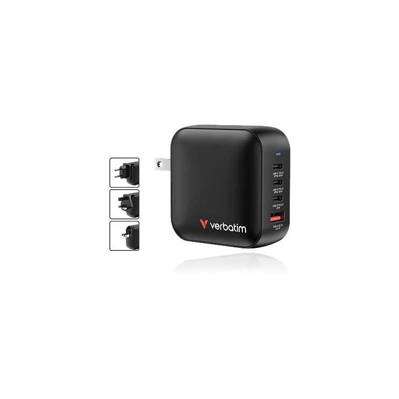 VERBATIM Mini GaN 4 in 1 100 W Duvar Şarj Cihazı