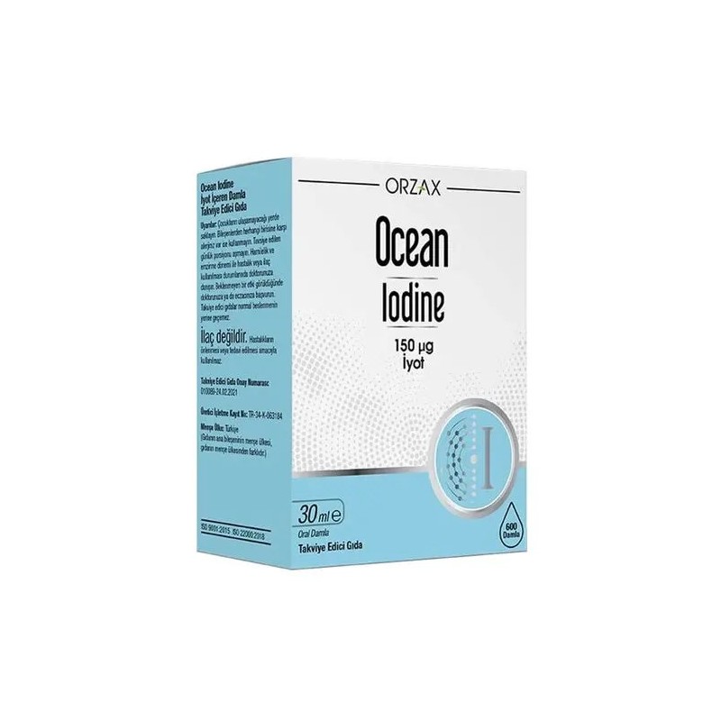 Ocean Iodine 150 mcg İyot 30 ml Damla