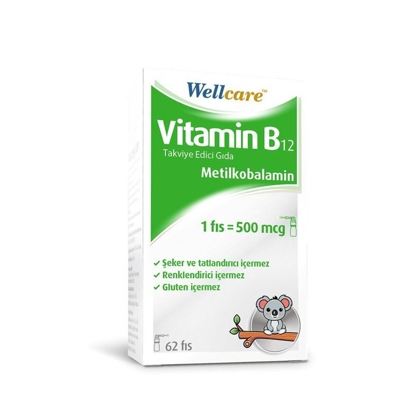 Wellcare Vitamin B12 (Metilkobalamin) 500 mcg Sprey 5 ml