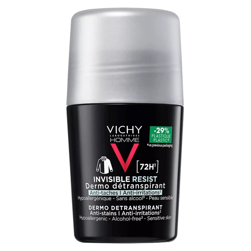Vichy Homme Invisible Resist İz ve Terleme Karşıtı 50 ml Erkek Roll-On Deodorant