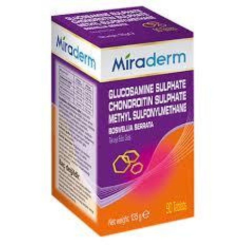 Miraderm Glucosamine Chondroitin MSM 90 Tablet