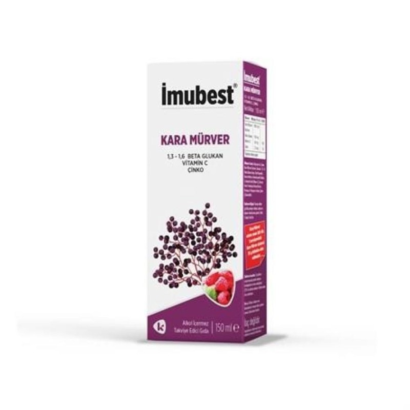İmubest Kara Mürver 150 ml Şurup