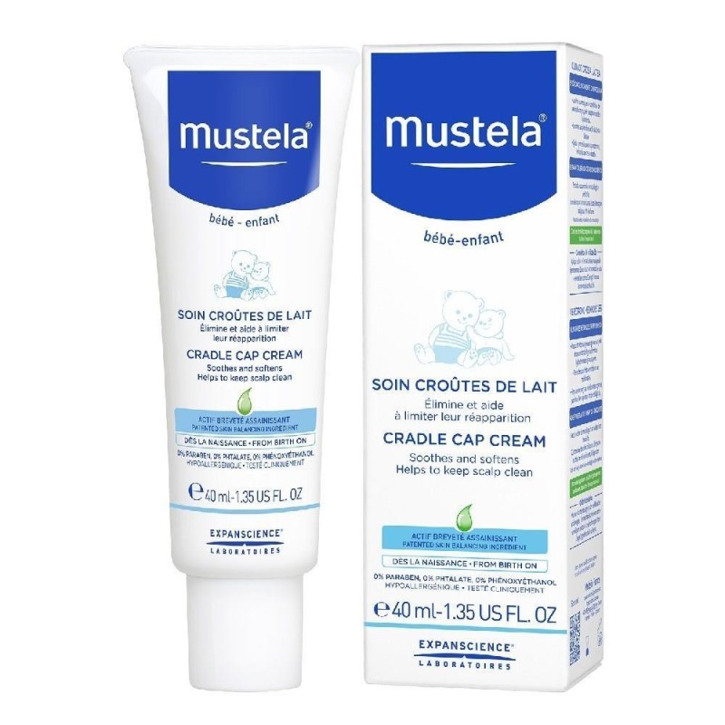 Mustela Cradle Cap 40 ml Saç Pullanma Karşıtı Krem