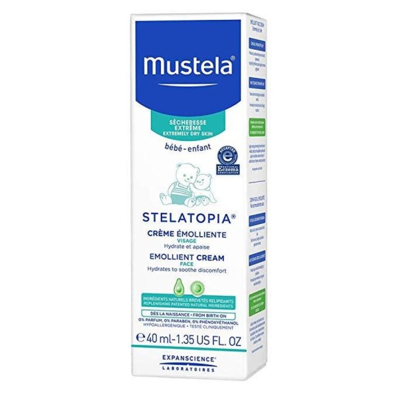 Mustela Stelatopia Emolyent 40 ml Yüz Kremi