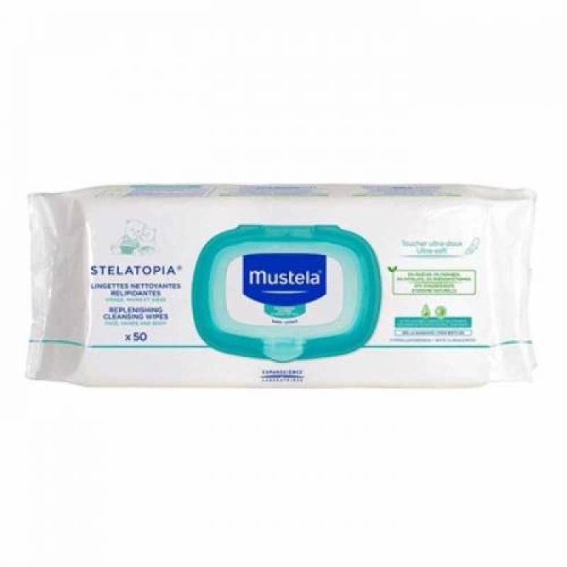 Mustela Stelatopia 50 Yaprak Islak Mendil