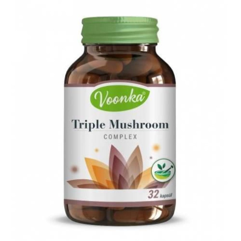 Voonka Triple Mushroom Complex 32 Kapsül