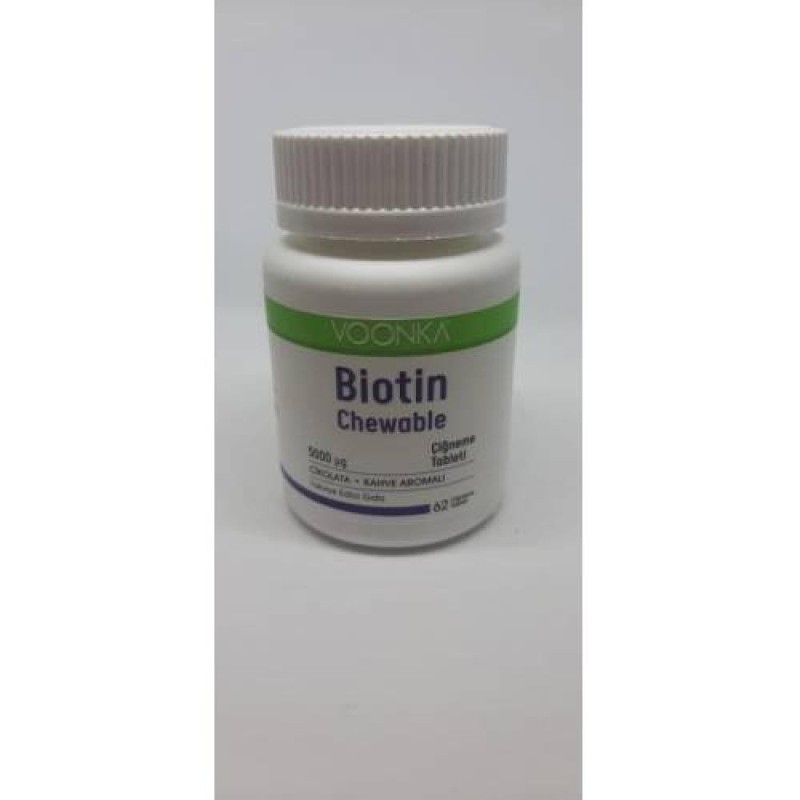 Voonka Biotin Chewable 62 Çiğneme Tableti