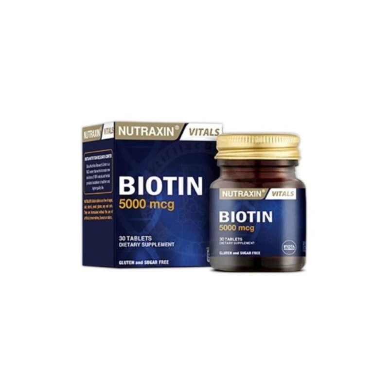 Nutraxin Biotin 5000 mcg 30 Tablet