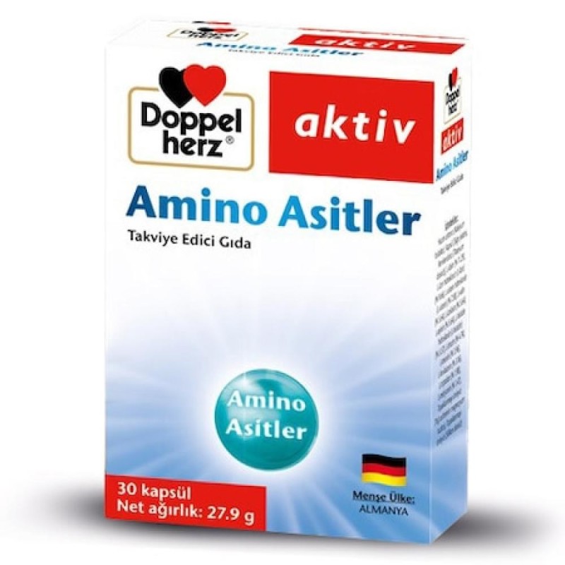 Doppel Herz Aktiv Amino Asitler 30 Kapsül