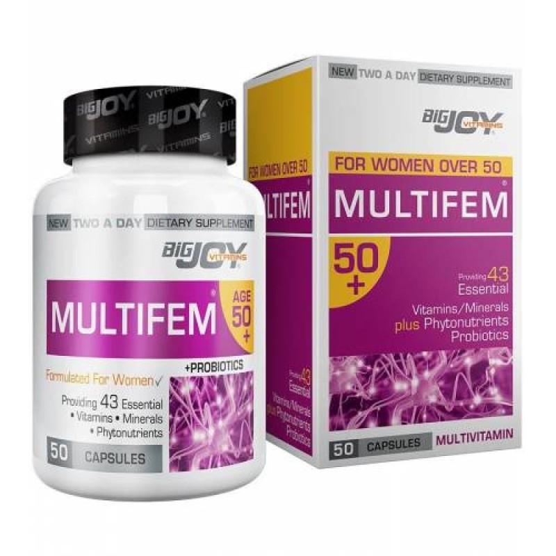 BigJoy Vitamins Multifem 50+ 50 Kapsül
