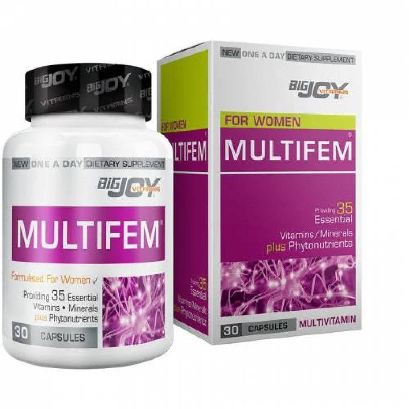 Bigjoy Vitamins Multifem Multivitamin 30 Kapsül