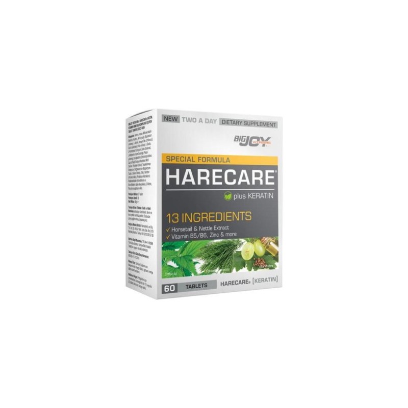Big Joy Harecare Plus Keratin 60 Tablets