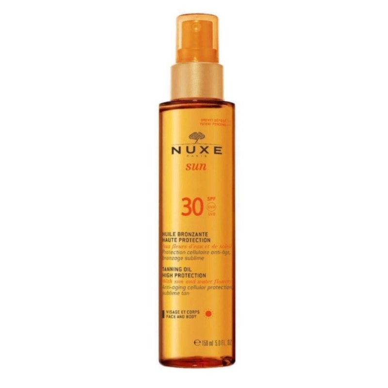 Nuxe Sun Huile Bronzante Spf 30 150 ml Bronzlaştırıcı Yüz ve Vücut Yağı