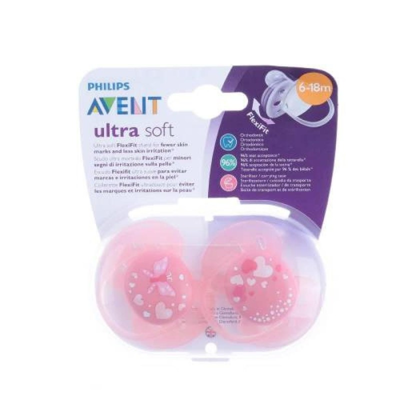 Philips Avent SCF223/22 Ultra Soft 2 li 6-18 Ay Emzik Pembe