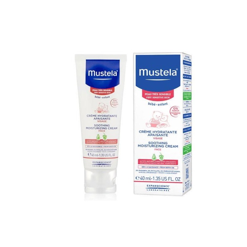 Mustela Soothing Moisturizing 40 ml Çok Hassas Cilt Rahatlatıcı Yüz Kremi