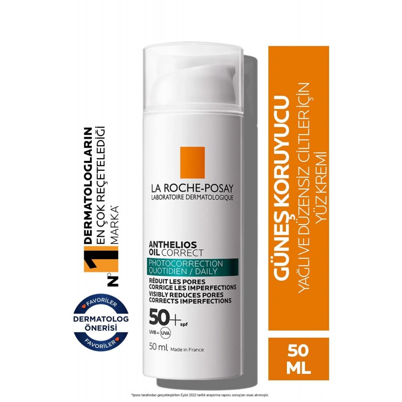 La Roche-Posay Anthelios Oil Correct 50 Faktör Güneş Kremi 50 ml