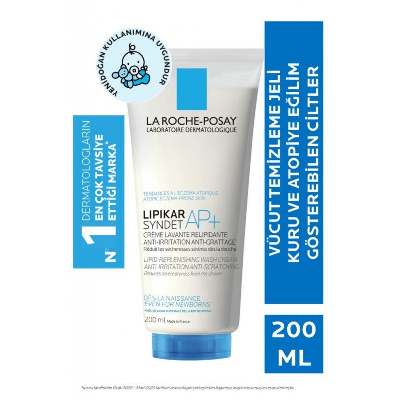 La Roche-Posay Lipikar Syndet AP+ 200 ml Vücut Temizleme Jeli