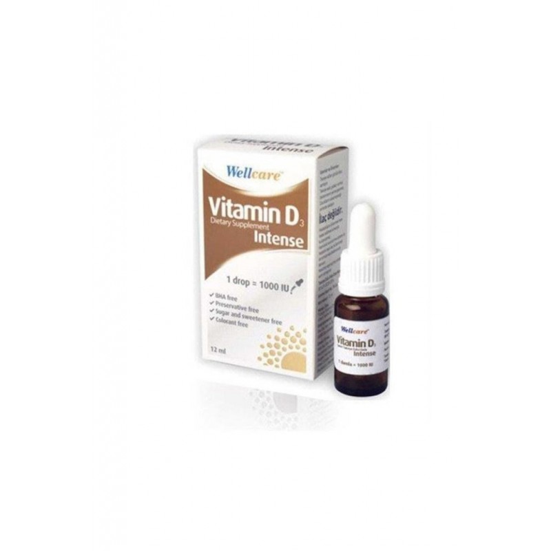 Wellcare Vitamin D3 Intense 1000 IU 12 ml Damla