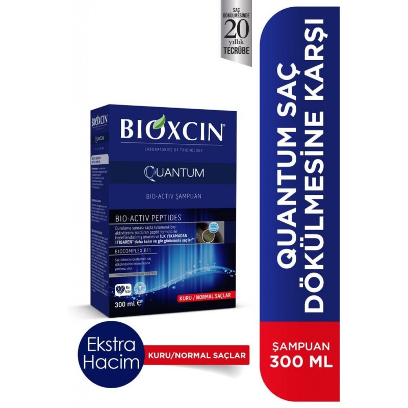 Bioxcin Quantum Kuru ve Normal Saçlar 300 ml Şampuan