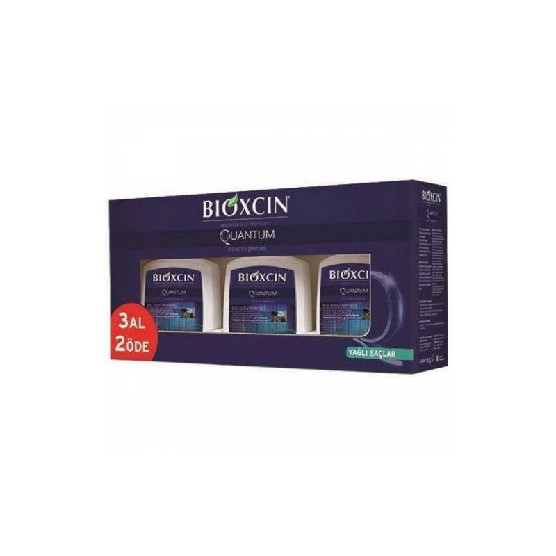 Bioxcin Quantum Yağlı Saçlar Şampuan 3 Al 2 Öde 3x300 ml