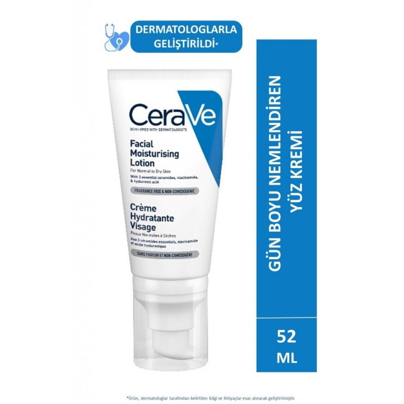 Cerave Facial Moisturising Lotion Normal ve Kuruya Dönük Ciltler İçin 52 ml