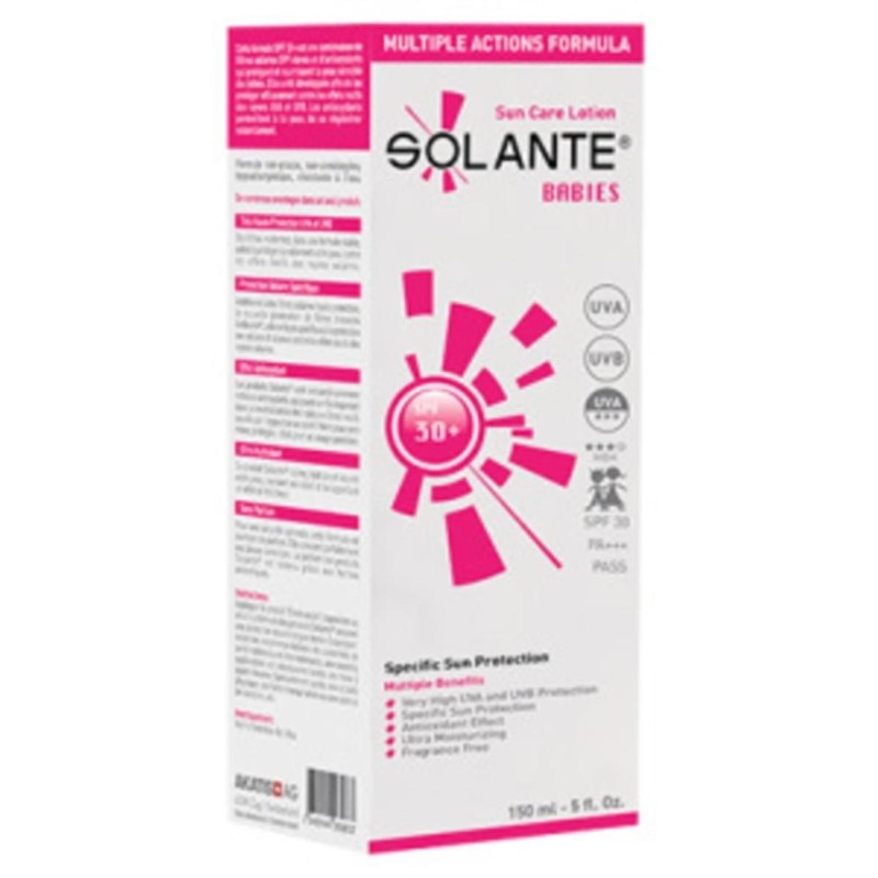 Solante Babies Sun Care Lotion Spf 30 150 ml Bebekler için Güneş Losyonu