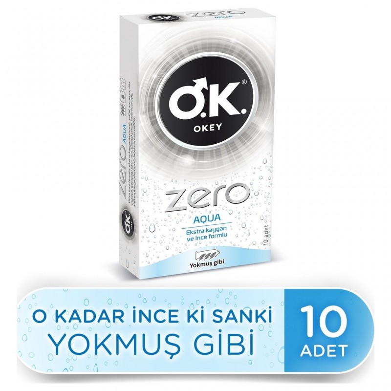 Okey Zero Aqua 10 lu Prezervatif
