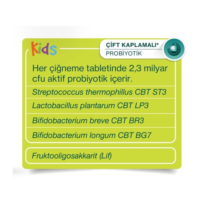 NBL Probiotic Kids 30 Çiğneme Tableti