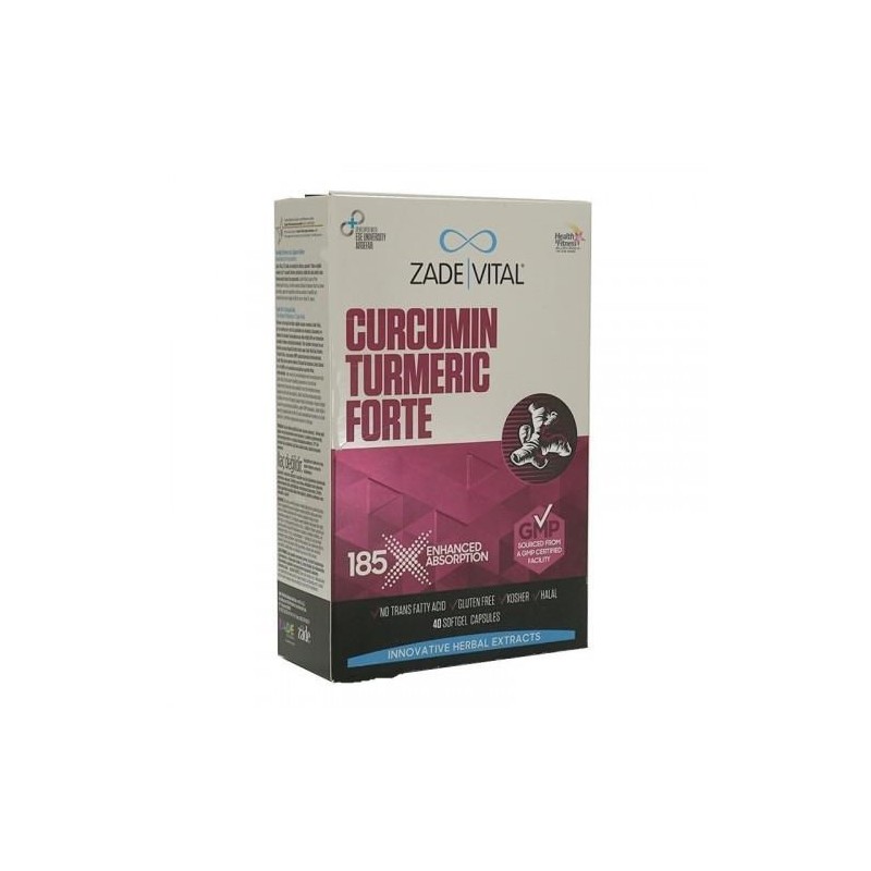 Zade Vital Curcumin Forte 1000 mg 40 Bitkisel Kapsül
