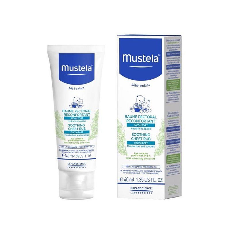 Mustela Soothing Comfort Chest Rub 40 ml Rahatlatıcı Göğüs Balsamı