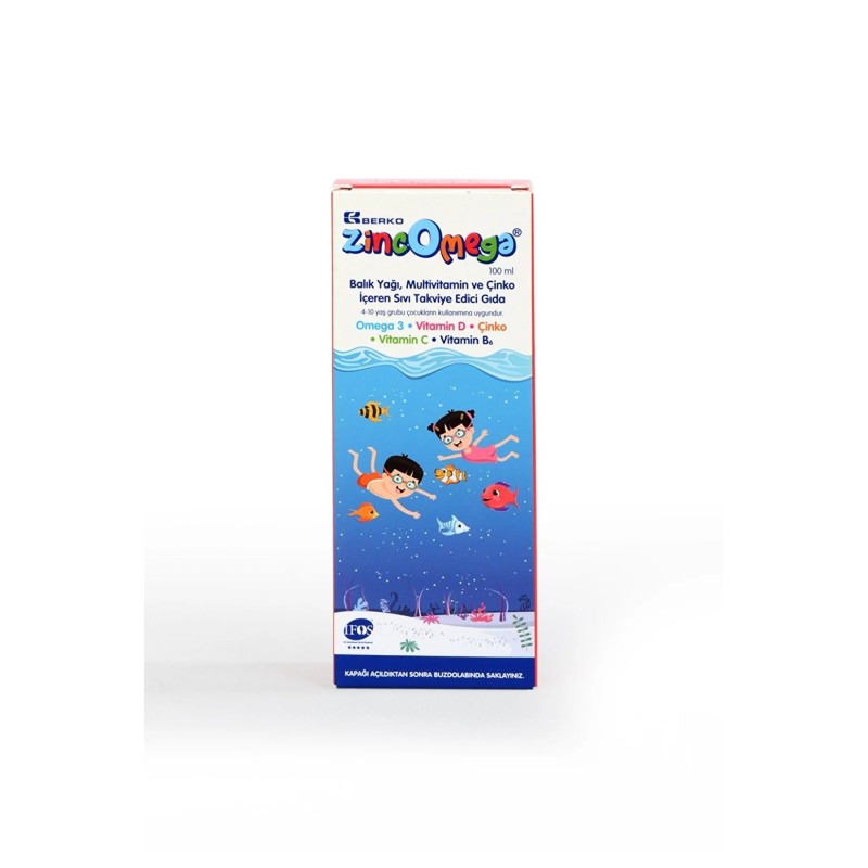 Zincomega Omega 3 100 ml Balık Yağı Şurubu
