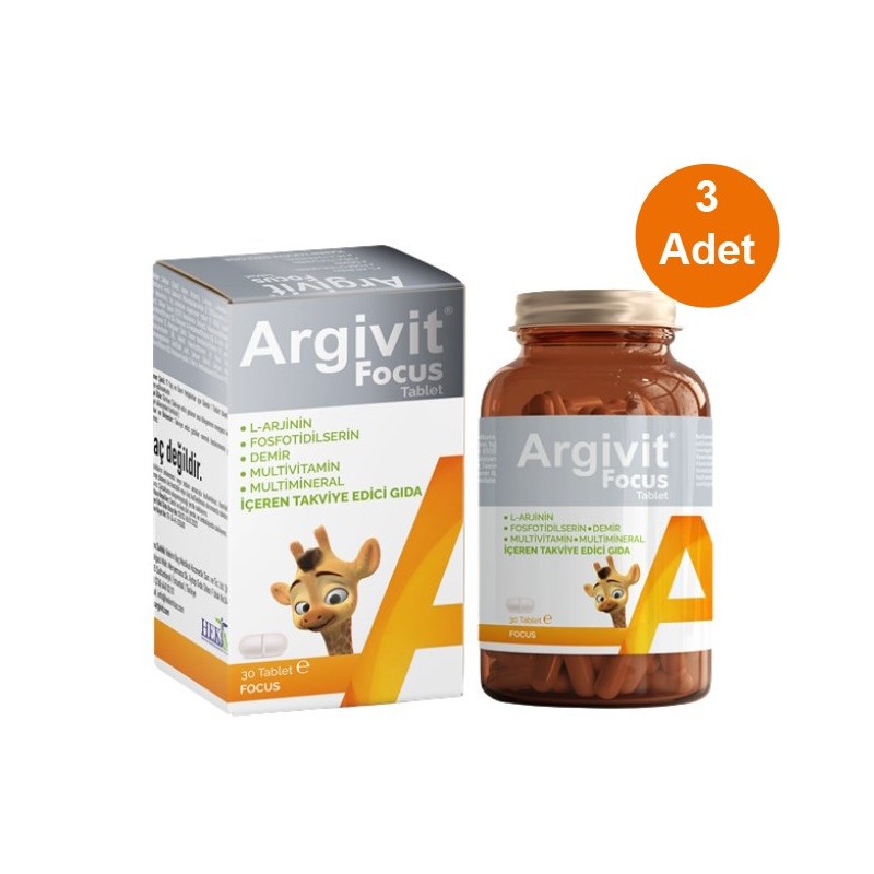 Argivit Focus 30 Tablet 3 Adet