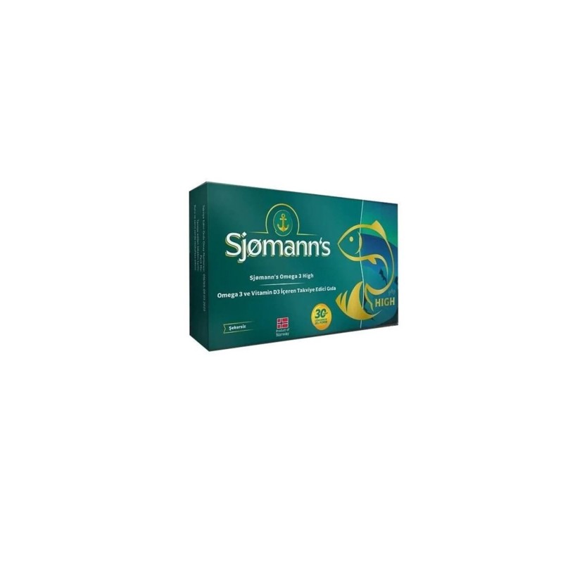 Sjomann's Omega 3 High 30 Çiğnenebilir Jel Form Sjomann's Omega 3 High 30 Çiğnenebilir Jel Form